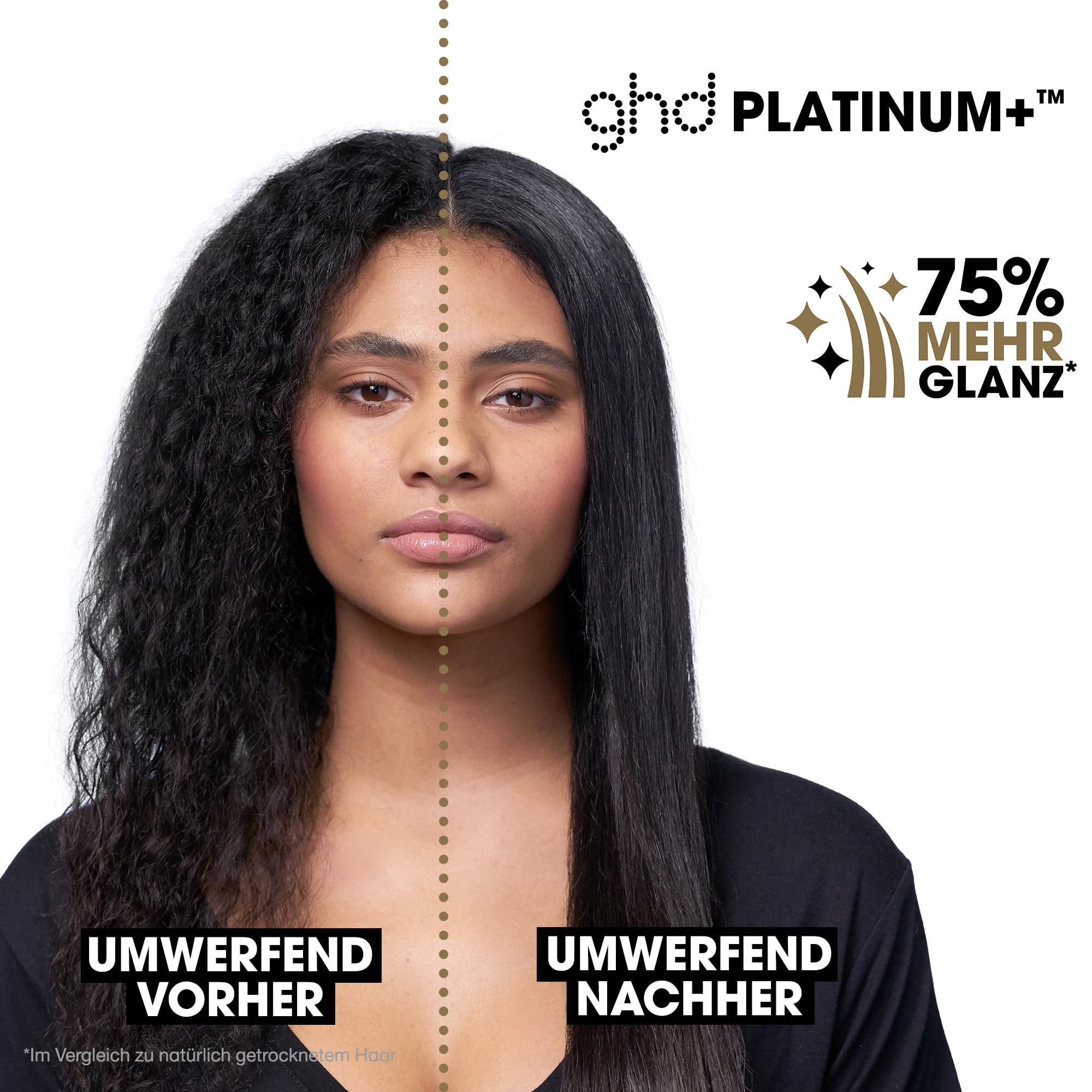 ghd platinum+ Glätteisen: Smarter Haarglätter, Multistyler für glatte Looks, Wellen und Locken, mehr Glanz, stärkerer Farbschutz, ohne extreme Hitzeschäden