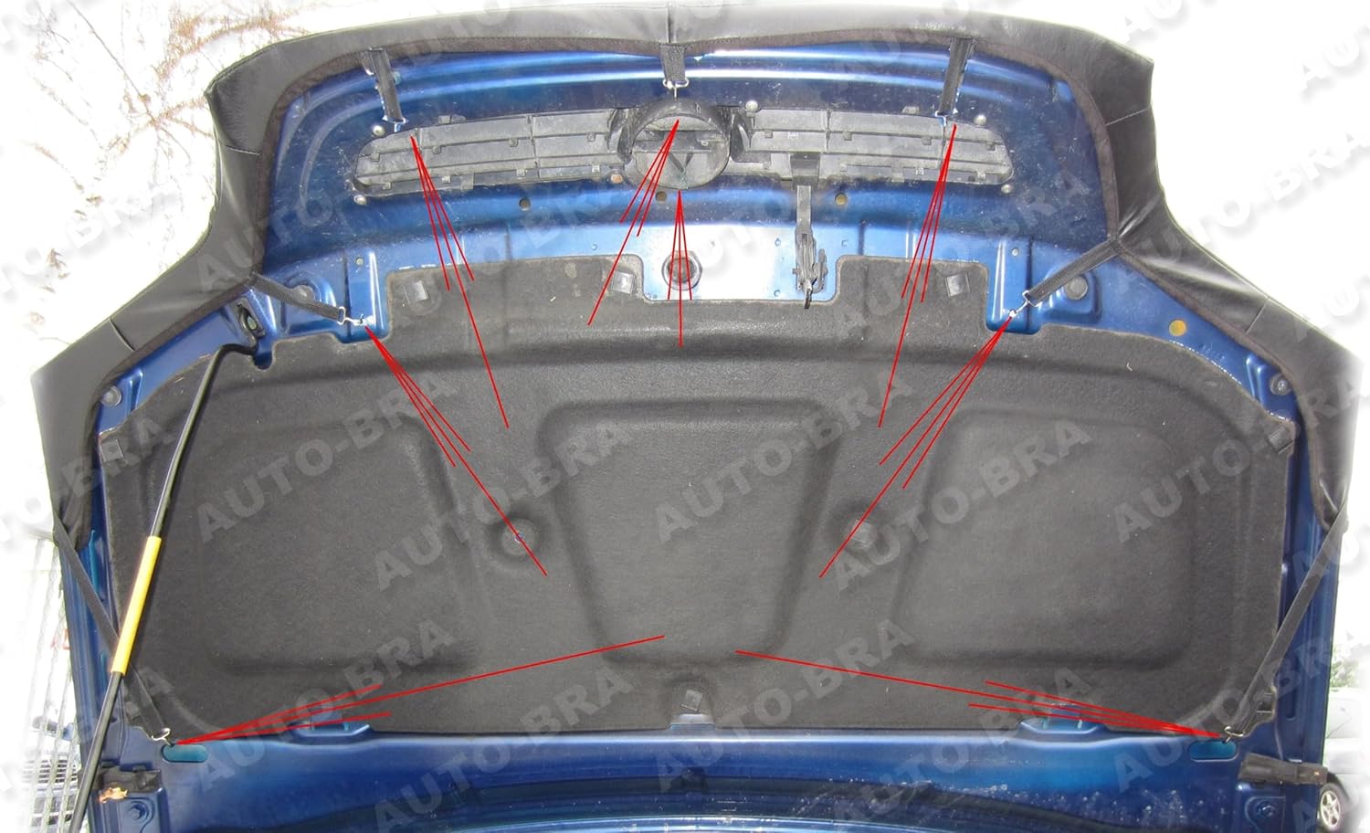 Hood Bra Front End Nose Mask for Vauxhall Opel Zafira A 1999-2005 Bonnet Bra STONEGUARD Protector Tuning