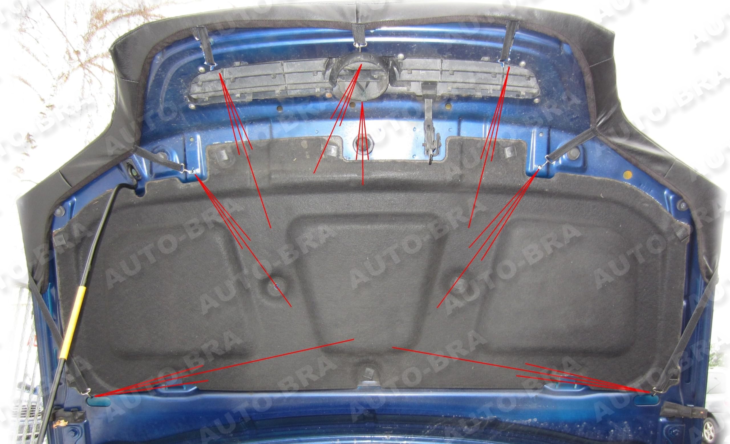 Hood Bra Front End Nose Mask for Vauxhall Opel Zafira A 1999-2005 Bonnet Bra STONEGUARD Protector Tuning