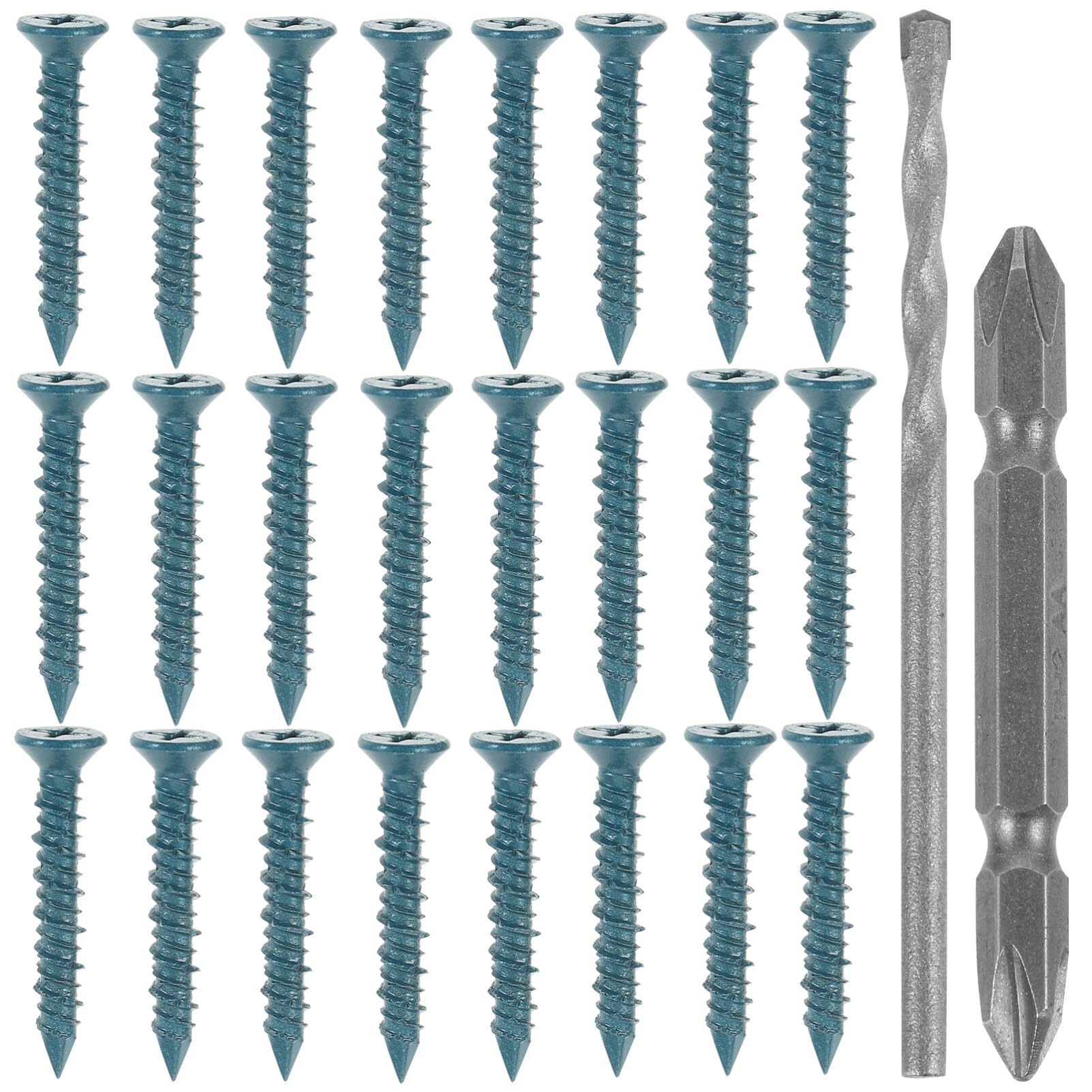 OSALADI 1 Set Wall Anchor Concrete Screw and Drill Bit Wall Fixing Tool Concrete Screws Concrete Anchors