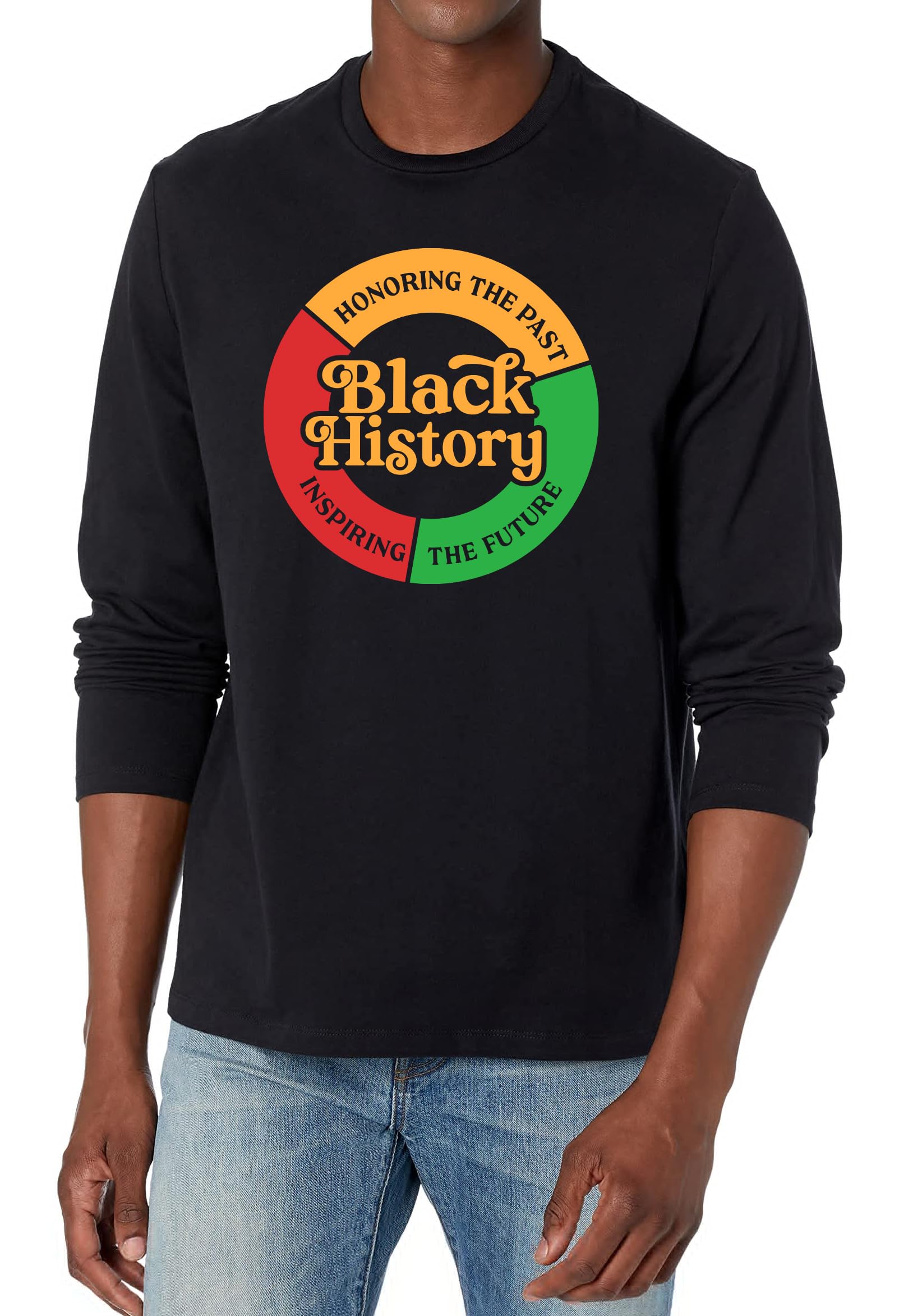 Black History Month Shirt Men: Black History Graphic Tshirts African American Long Sleeve Tops
