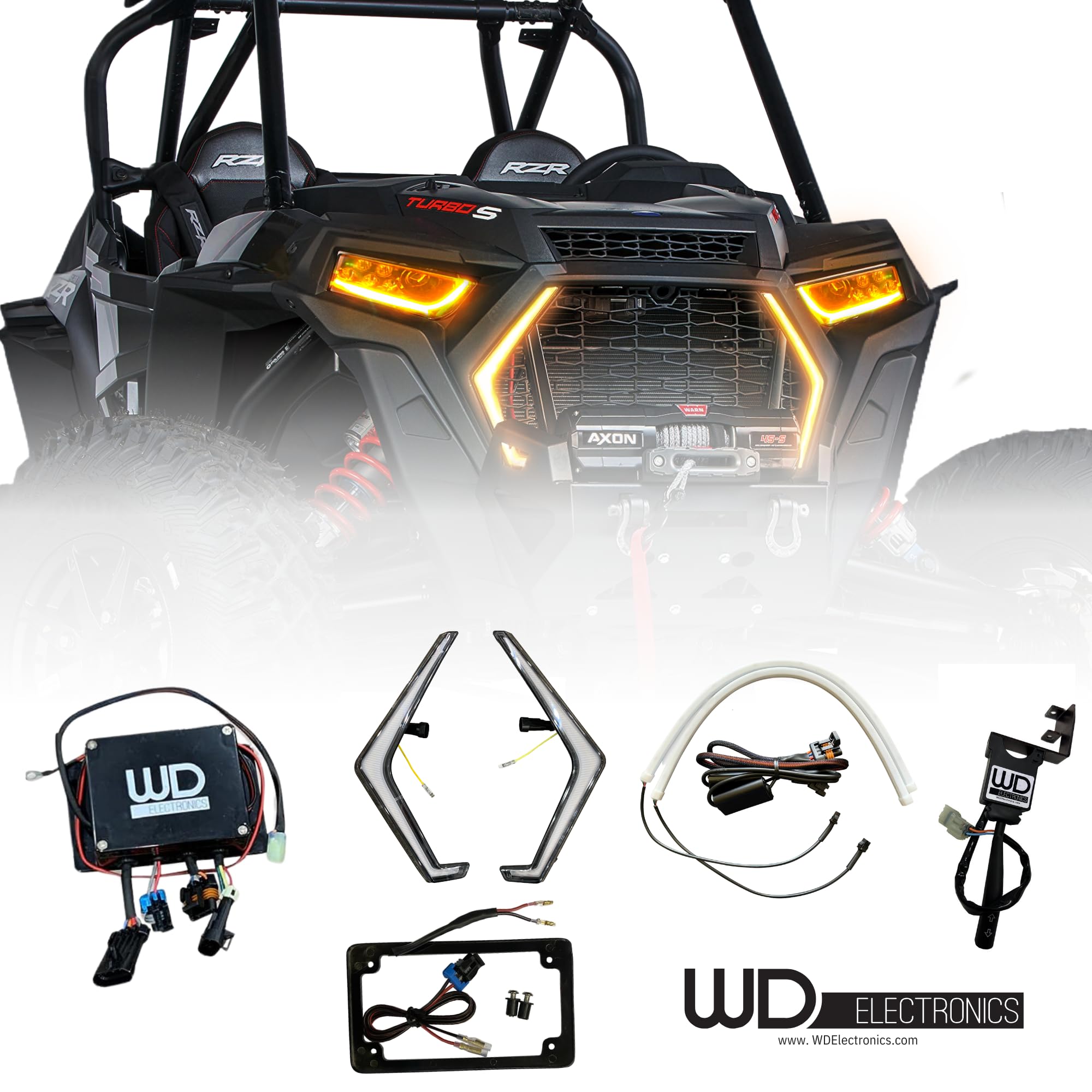 WD Electronics Compatible with Polaris RZR - 8 Pin - Accent Fang Lights - Parent (Polaris RZR - 8 Pin - Combo Accent Fang Lights and Sequential)