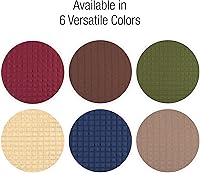 Vista 4 de Collections Etc Funda con volantes cuadrados texturizados azul marino