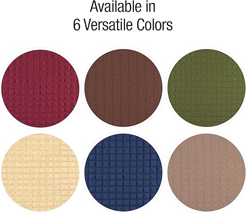 Miniatura 4 de Collections Etc Funda con volantes cuadrados texturizados azul marino