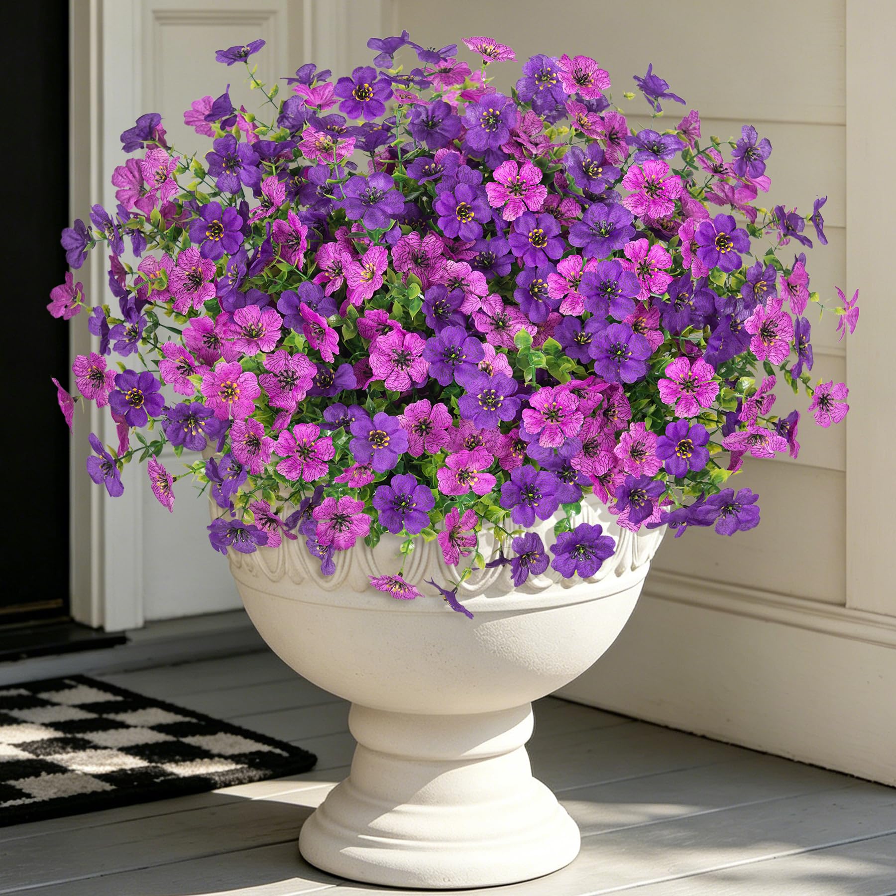 INXUGAO Artificial Fake Mums Flowers 12 Bundles