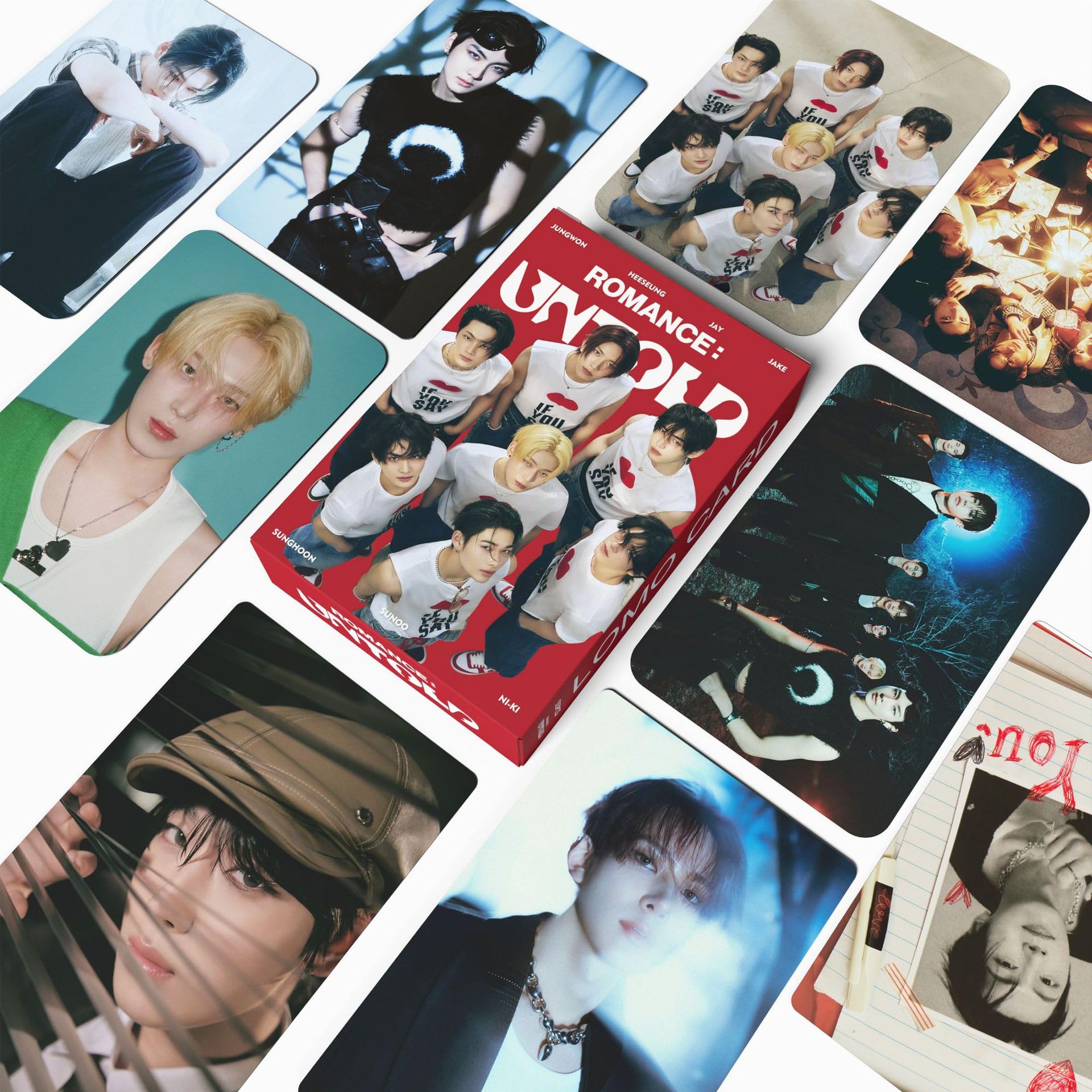55 Cartes Photos ENHYPEN ROMANCE : UNTOLD - Set Photocards K-Pop Officiel