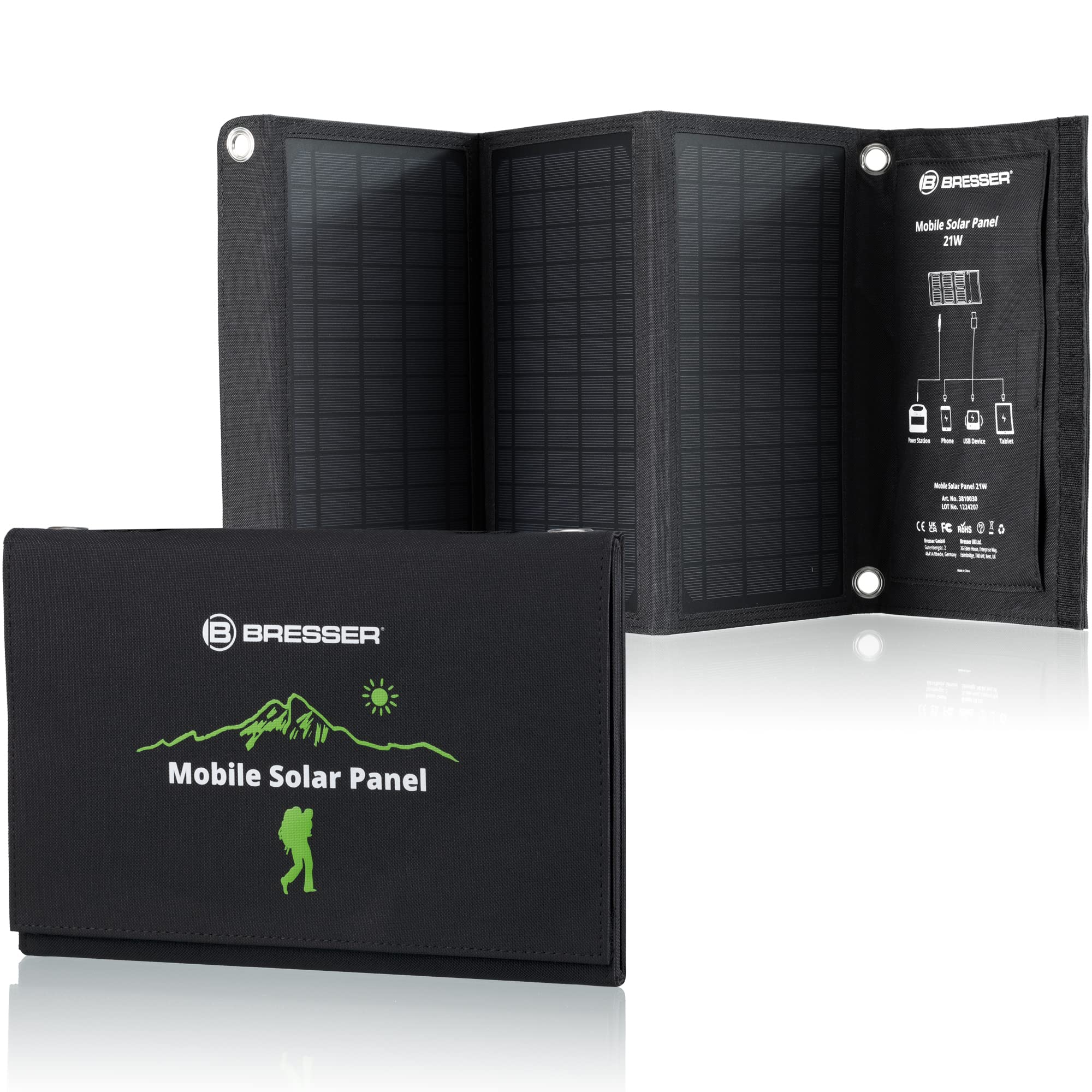 BRESSER Chargeur solaire Ultra compact 21 W