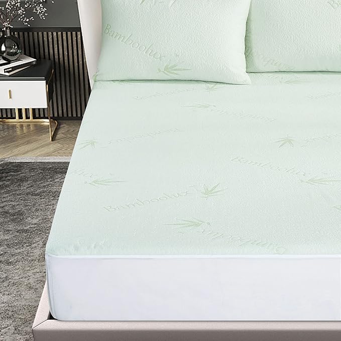 Luxton Bamboo Mattress Protector, Breathable Bamboo Waterproof Mattress Protector, King Size