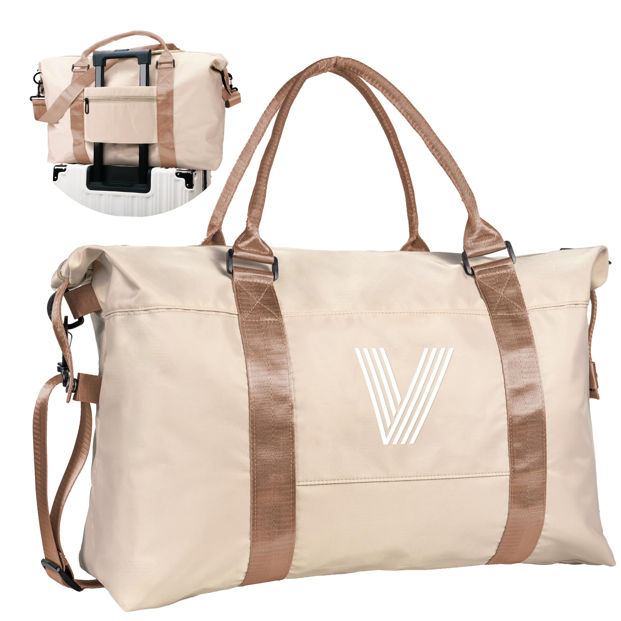 Vogewood Teen Girl Things, Preppy Things Travel Duffel Bag, Gym Bag, Personalized Weekender Bag，Monogram Overnight Bag Daughter Gifts College Girls