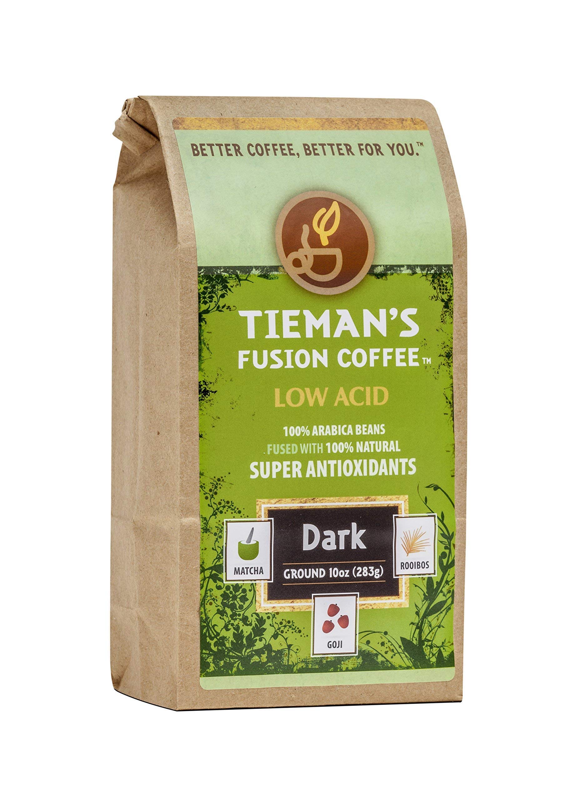TIEMANS COFFEE Premium Ground Dark Coffee, 10 OZ
