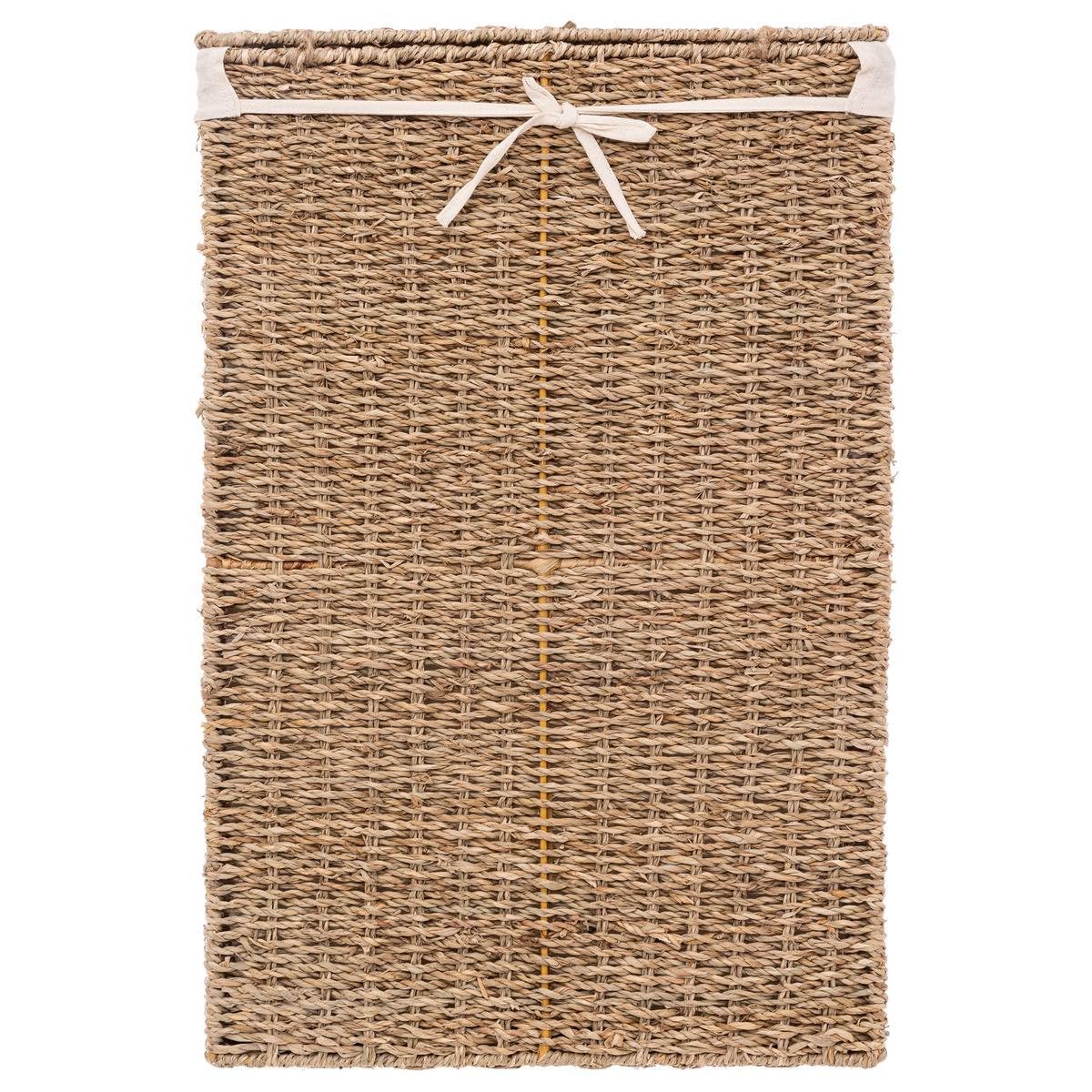 Cestino In Bambù Terre Inconnue 6 Litri - Beige, 19.5x19.5x26.4 Cm, Per Casa O Giardino - Foto 2