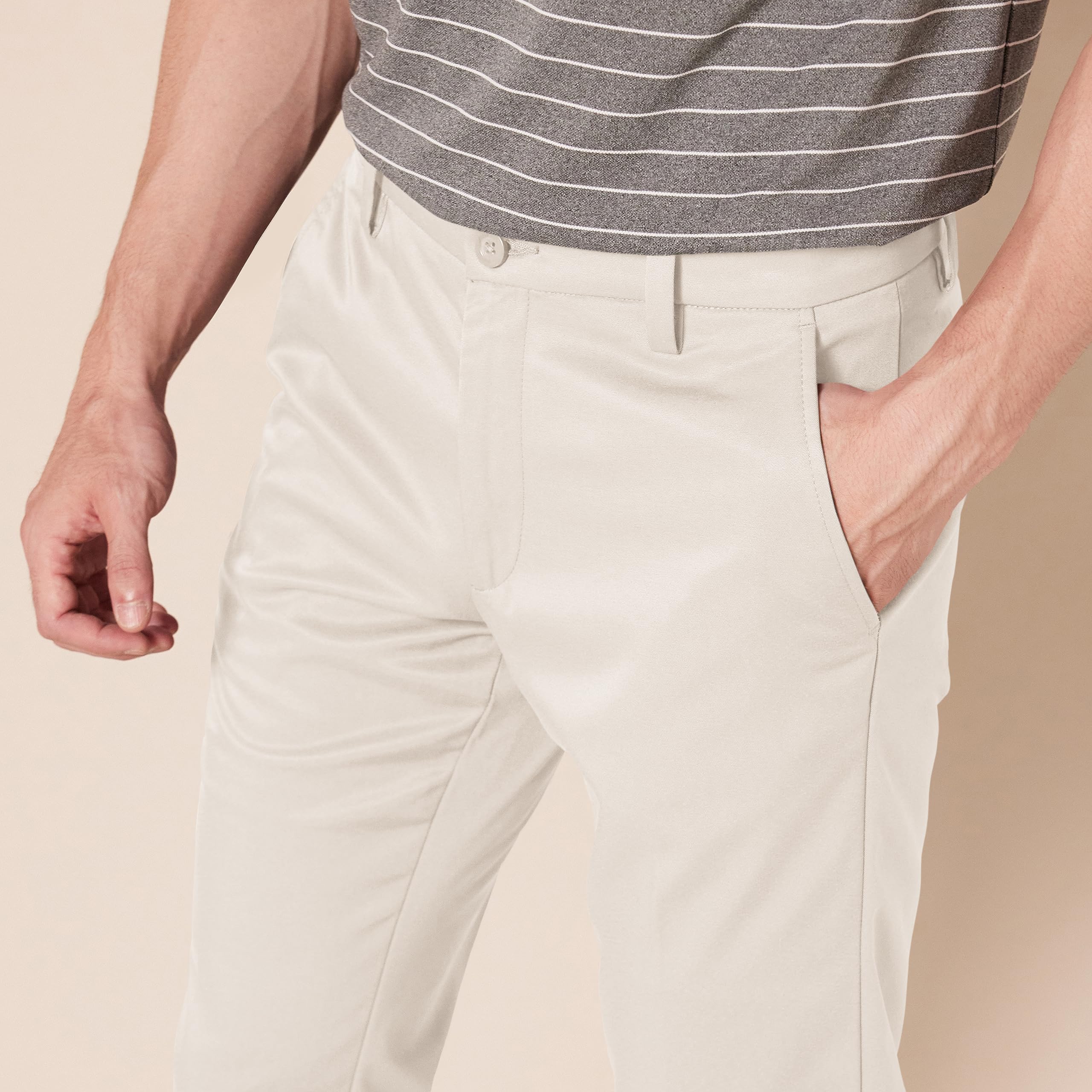 Amazon Essentials Pantalones de Golf Elásticos Corte Ajustado Hombre