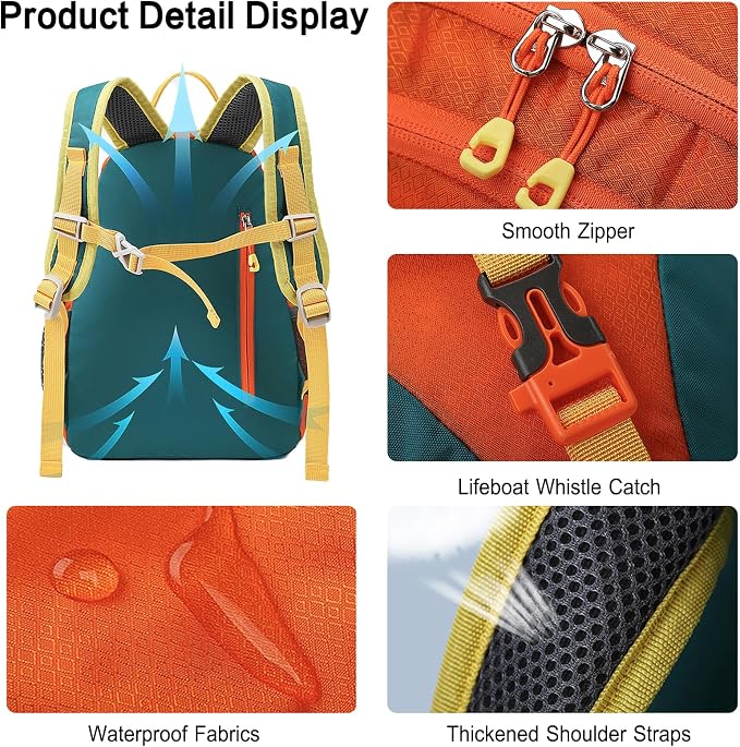 Mochila de senderismo 5L, ligera, impermeable, mujer y hombre, para camping miniatura 4