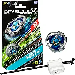 Beyblade X, Pião, Sword Dran 3-60F - Conjunto de Brinquedo Tipo Ataque, Giro à Direita, Inclui Lançador - A partir de 8 Anos