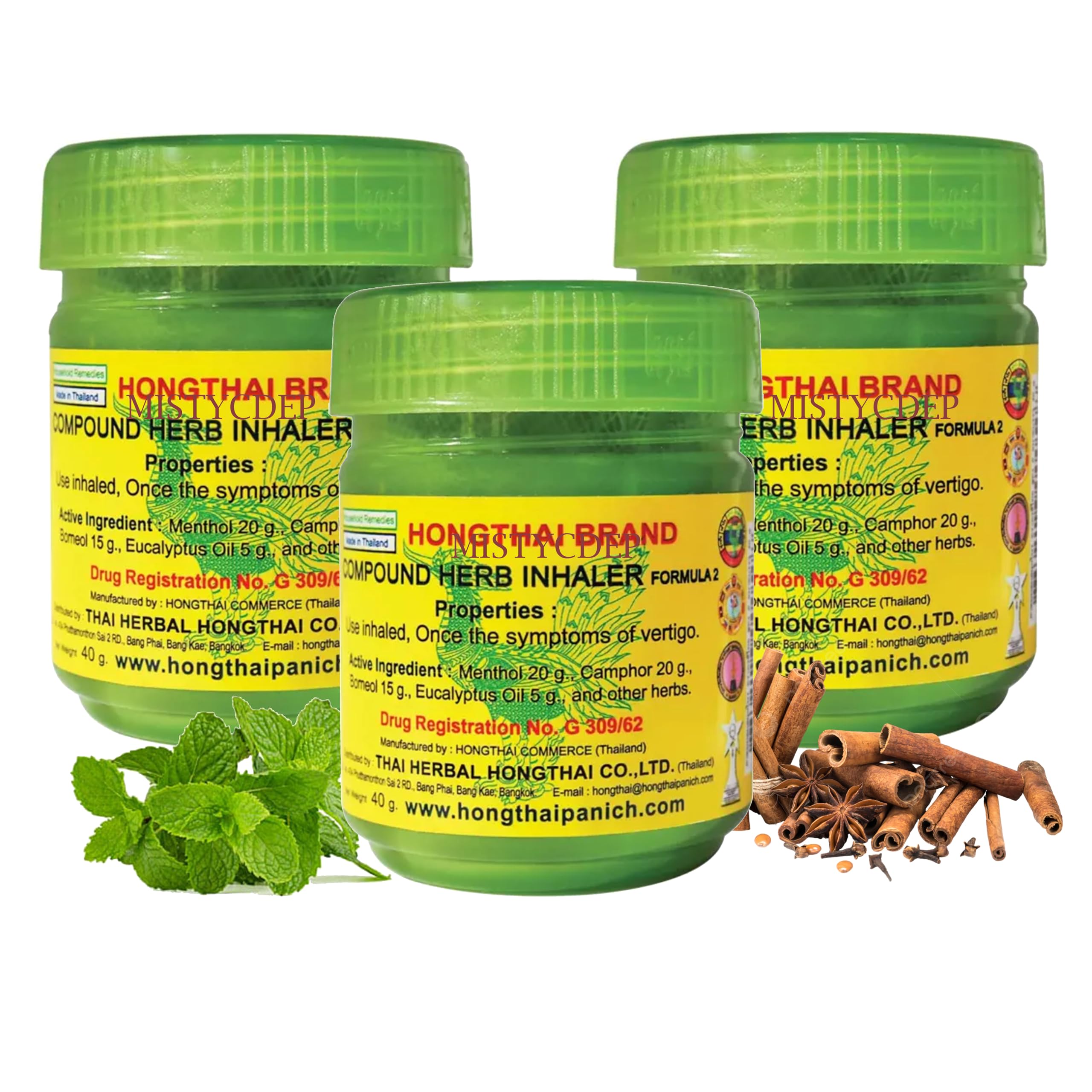 HONGTHAI Thai Traditional Natural Nasal Relief Herb Inhaler (Pack Of 3 pcs) (B0D817BTVY) Amazon Price History, Amazon Price Tracker