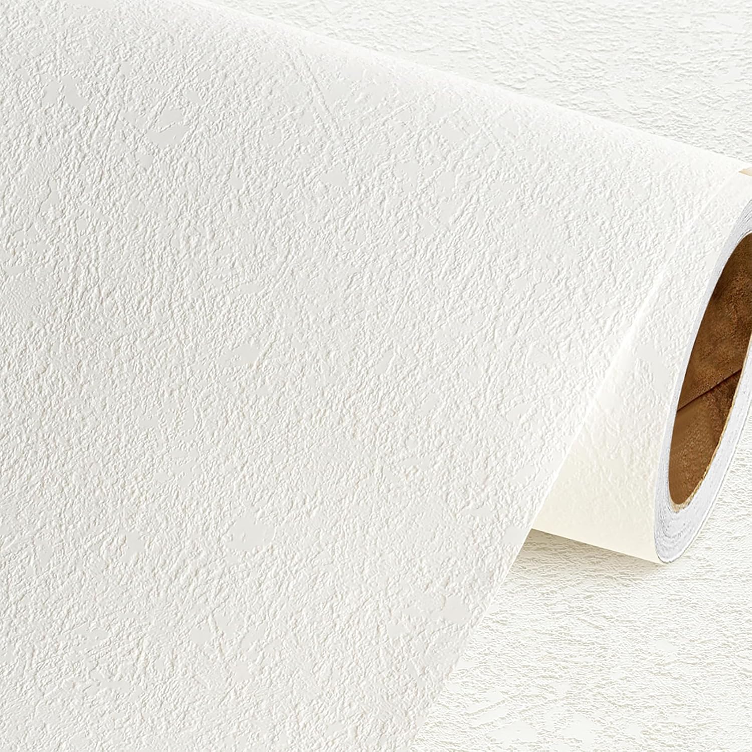 Livelynine Paintable Wallpaper Textured Peel and Stick 15.8X197" White