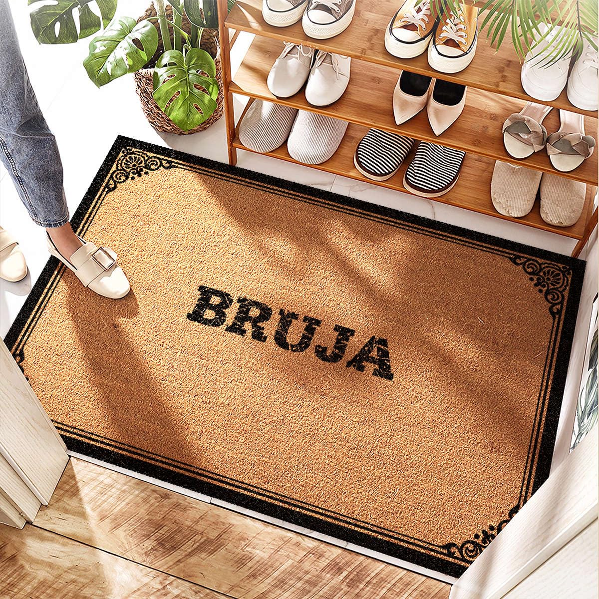 Tapis de bienvenue extérieur pour garder une entrée propre en automne