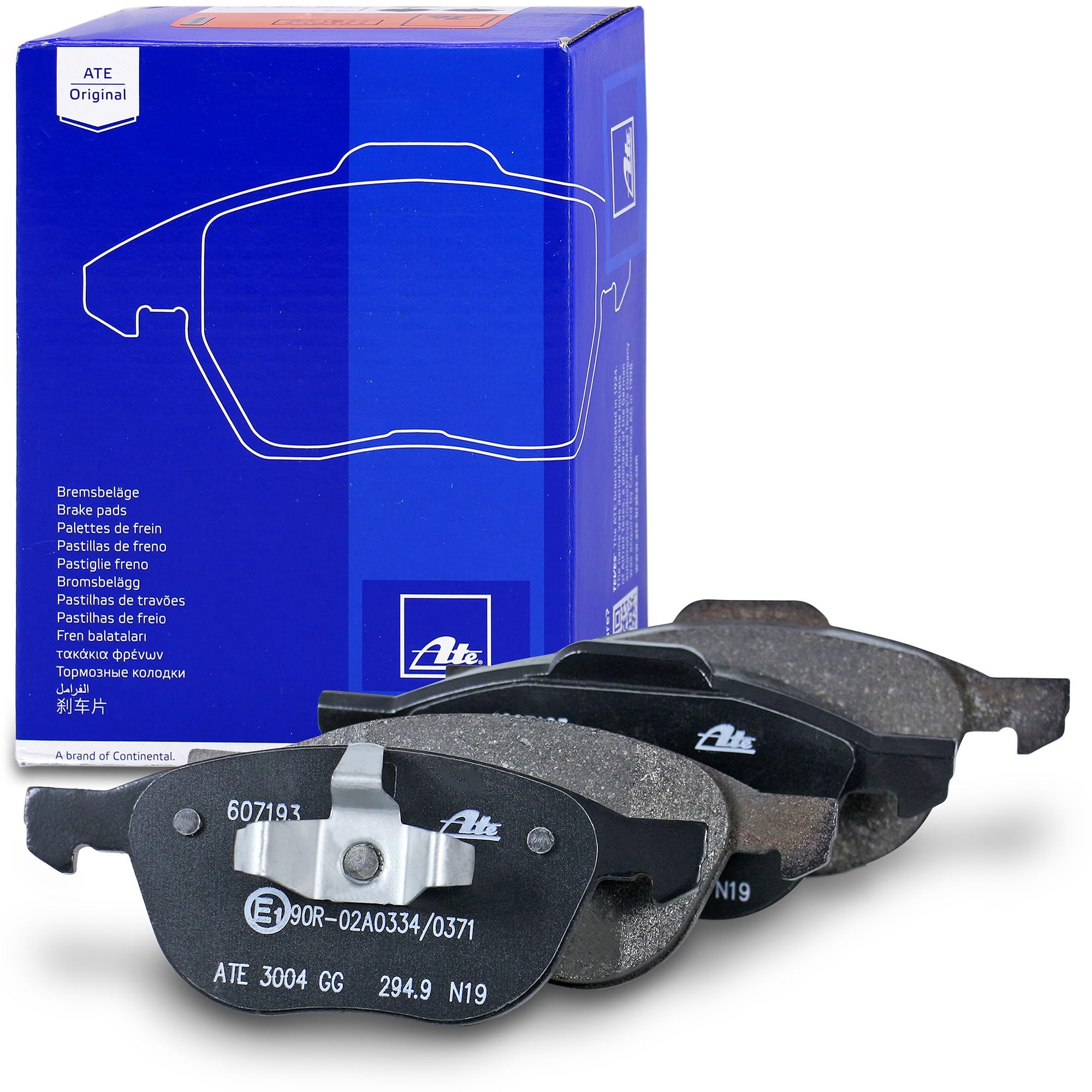 ATE Set di freni incl. dischi freno anteriori ¯ 300 mm ventilati + posteriori ¯ 271 mm pieni e pastiglie freno anteriori + posteriori Compatibile con FORD FOCUS Mk3