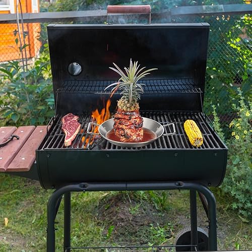 Miniatura 4 de Noamus Brocheta vertical para parrilla, pincho de acero inoxidable, brocheta de pastor con 3 picos extraíbles de tamaño (8, 10, 12 pulgadas),