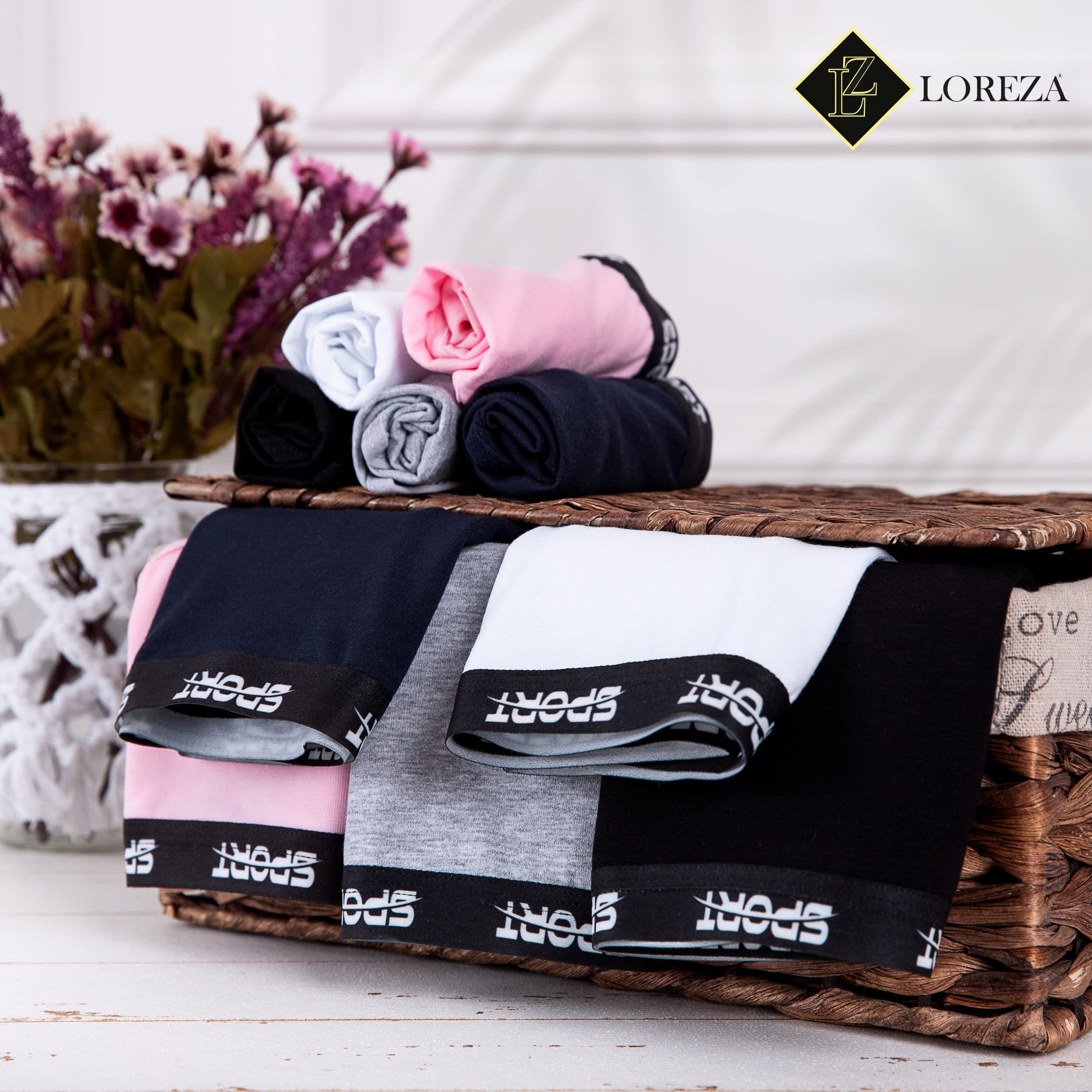 LOREZA ® 10 Culottes pour Filles Enfants en Coton différents Motifs - Tailles 2 à 15 Ans