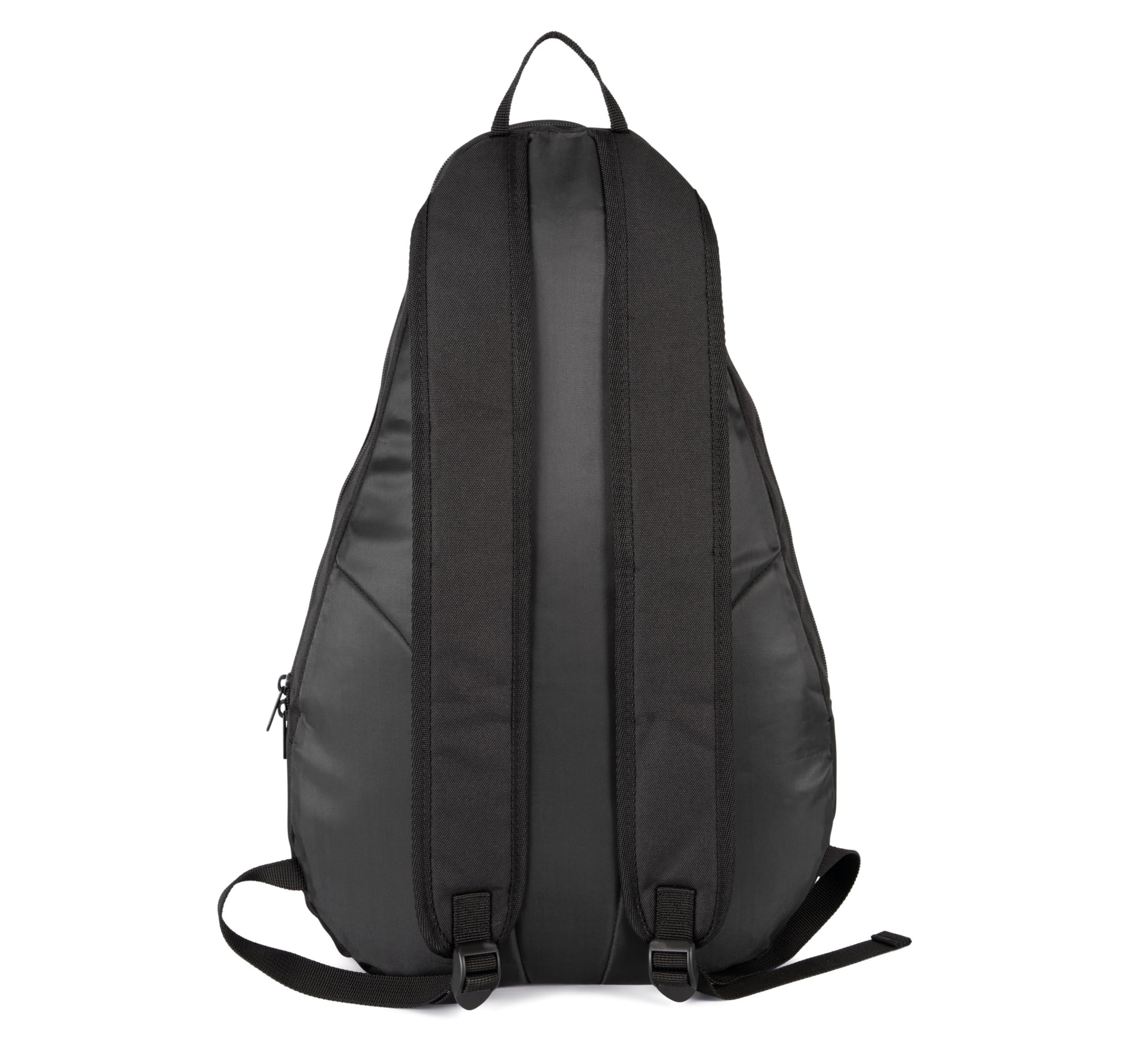 Zaino Padel Racchetta Zaino Nero - Padelbag con 2 scomparti per racchette e accessori, in PET riciclato, tracolla regolabile, 48 x 29 x 19 cm - Borsa sportiva per racchetta padel racket