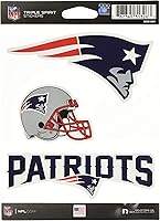 Vista 1 de Rico Industries NFL Football Triple Spirit Stickers Hoja de calcomanías triples