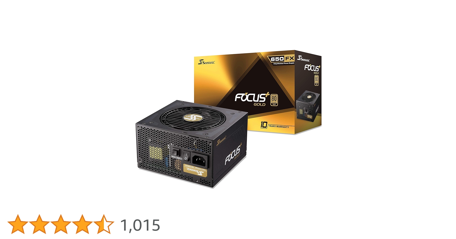 Seasonic FOCUS GX-650 | 650W | 80+ Gold | Full-Modular | ATX