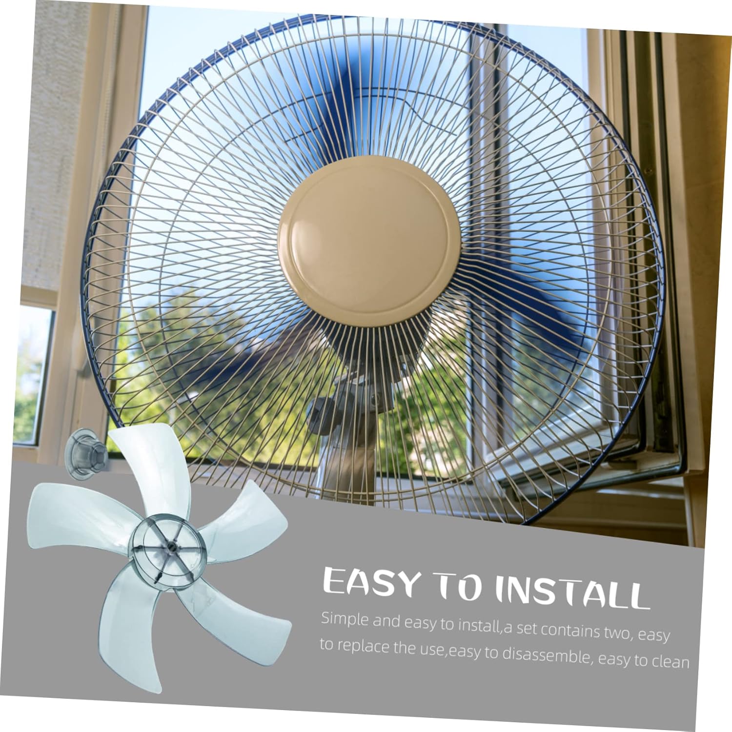 MAGICLULU 3 Sets Universal Fan Replacement 5 Leaves for Ceiling Fan 11 Inch