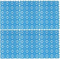 kathson Rabbit Cage Mats 6 Pack - Soft PE Plastic Floor Pads for Bunny Guinea Pig Hamster Feet Protection