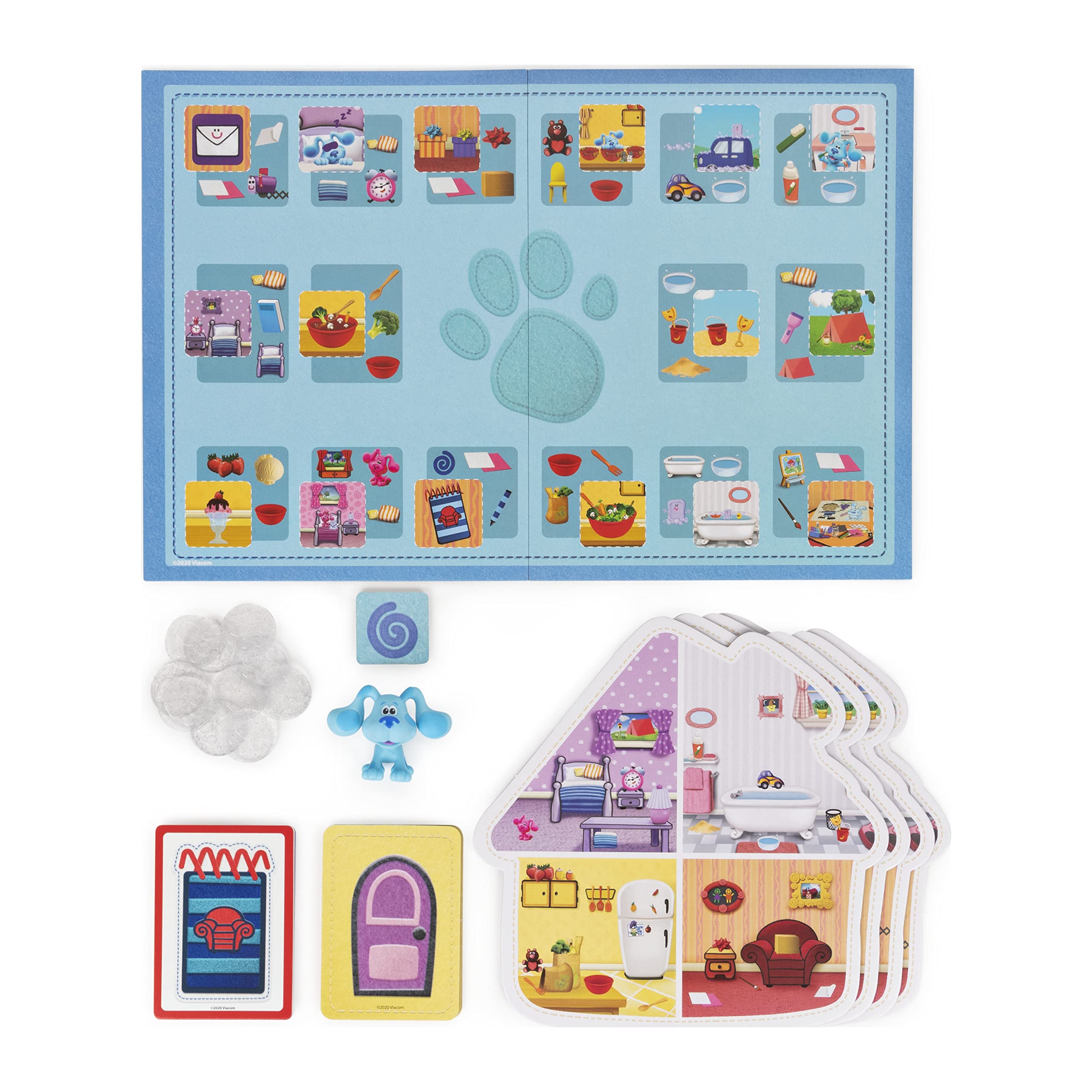 Amazon.com: Nickelodeon Blue's Clues Find The Clues, Matching Board Game,  for Families and Kids Ages 3 and up : Everything Else