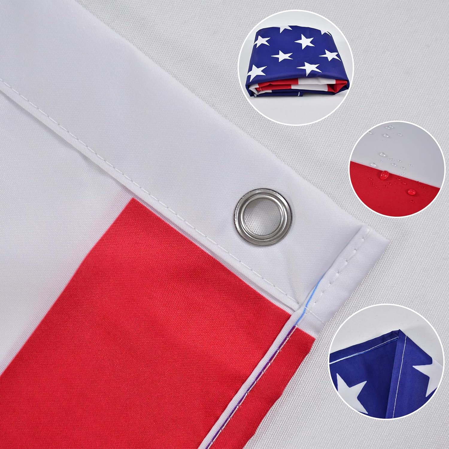 YongFoto Ukrainian Flag 2.5x4ft Double Sided Vibrant Colors Ukrain Flags for Outdoors Celebration Porch Decor Ukrainian National Flags with 2 Sturdy Grommets Precision Machine Stitched 100% Polyester - Image 5