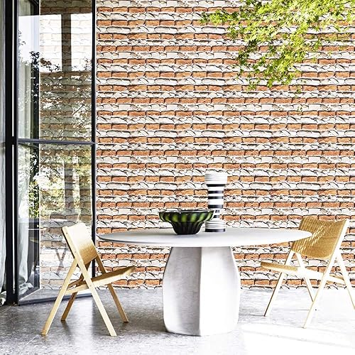 Papel mural imitación piedra, retro 3D,autoadhesivo, con textura de ladrillo de pizarra azul verdoso,papel estampado, para estantes, paredes,