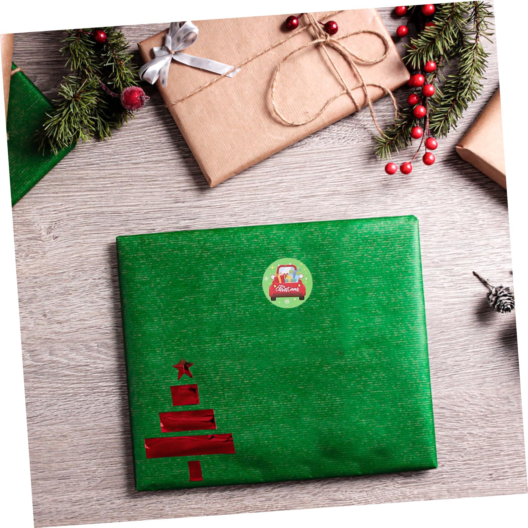 VILLCASE 15 Adesivi natalizi giocattoli per bambini decorazioni etichette autoadesive regali alimentari adesivi sigillanti 3 confezionati natale box