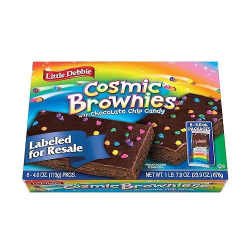 Little Debbie Cosmic Brownie Single-Serve Caddie, Chocolate, 4 Ounce (Pack of 6) - Chocolate - 3.98 Ounce (Pack of 6)