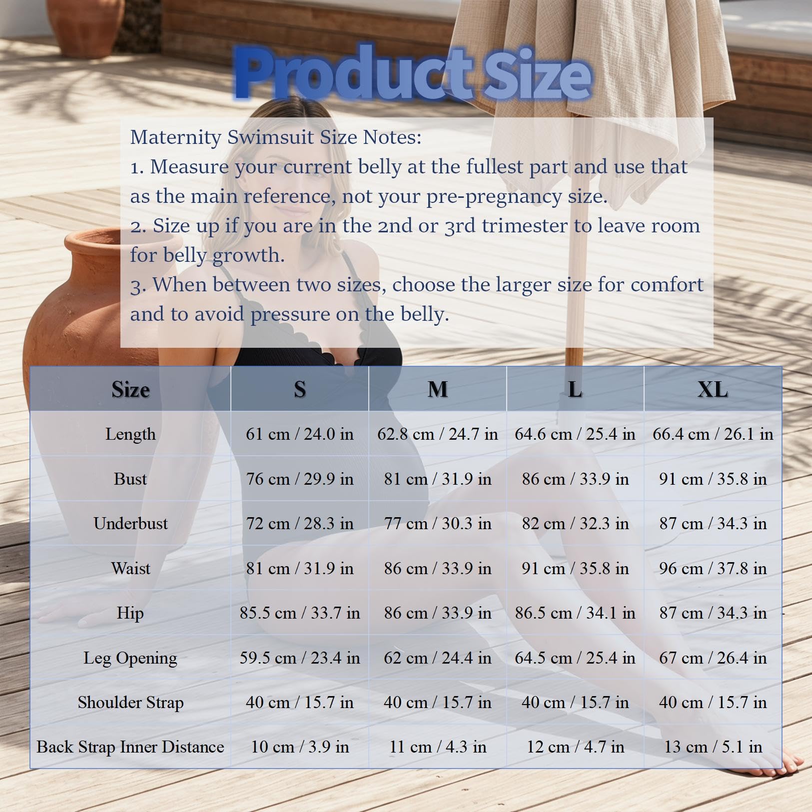 Costume da Bagno Intero Premaman con Scollo a V Costume da Bagno per Gravidanza Bikini Premaman per Nuoto Spiaggia per la Gravidanza S-XL