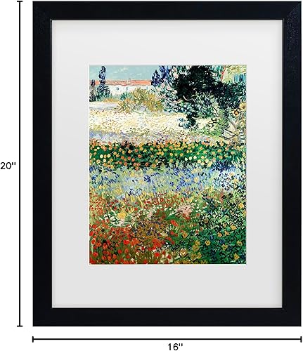 Miniatura 5 de Vincent Van Gogh "Jardín en flor" - Arte enmarcado mate