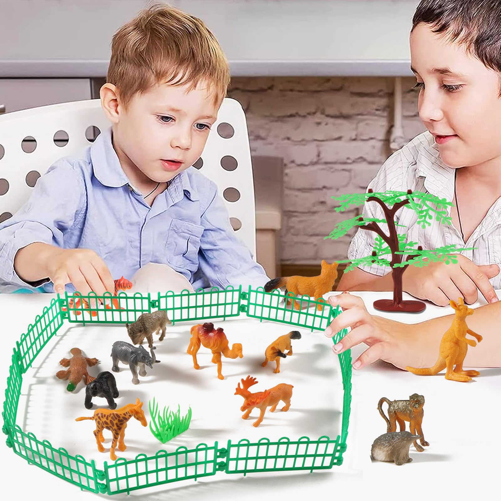 Felly Dschungel-Tierfiguren Set | 6 Wildtiere Aus PVC | 7–12 Cm | Für Kinder Ab 3 Jahren | Badespielzeug & Lernspielzeug