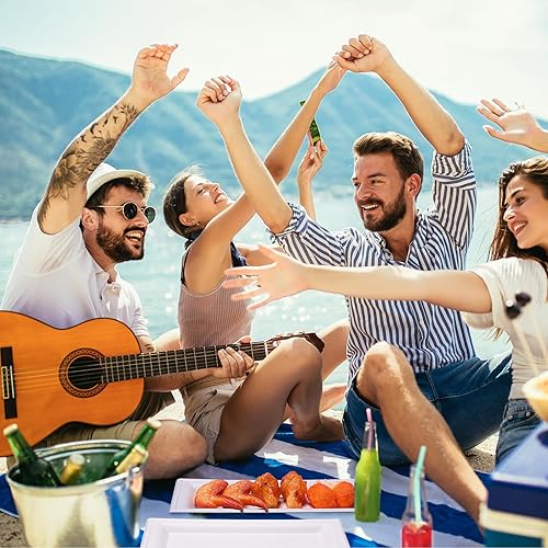 Miniatura 6 de Tanlade 400 platos rectangulares desechables de 5 x 10 pulgadas, platos para servir a granel, platos rectangulares de fibra de bagazo de caña de