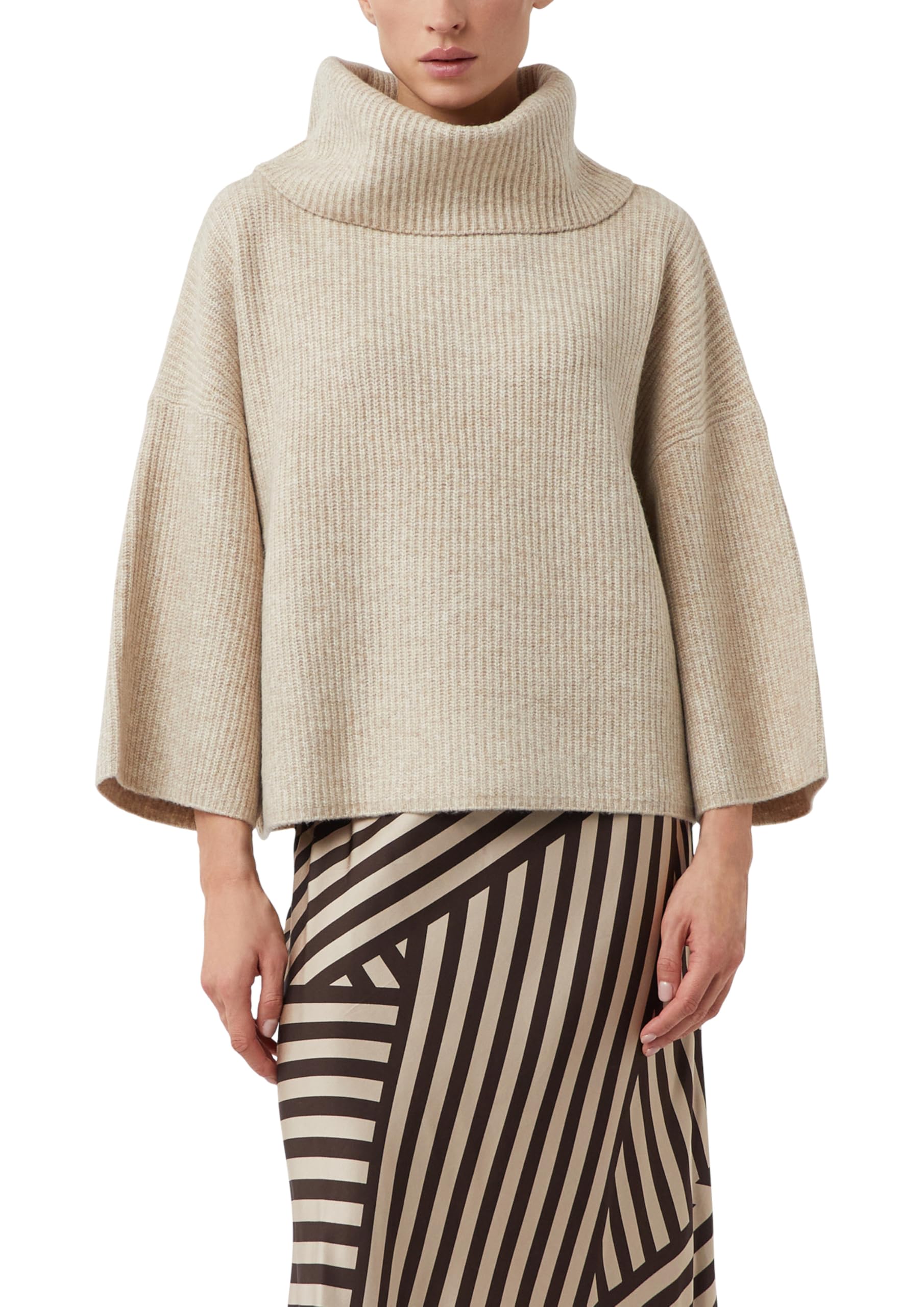 Suéter pulóver de mujer Comma de punto con cuello redondo para invierno 8