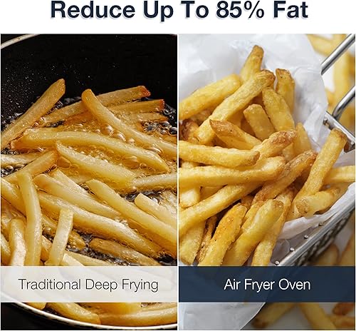 Miniatura 3 de Hornos freidora de aire, horno tostador de convección con 10 funciones de cocción, tostada de 6 rebanadas y capacidad de pizza de 12 pulgadas, 6