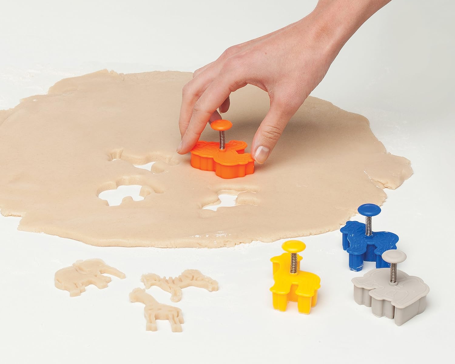 Mrs. Anderson's Baking Anderson’s Animal Cracker Cookie Cutters, Set of 4, 4, Multicolor