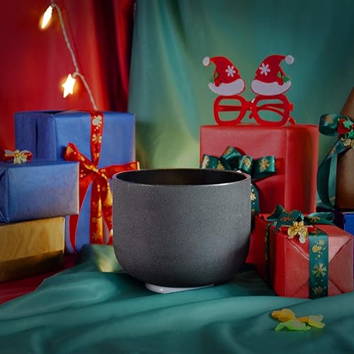 Miniatura 7 de TOPFUND A Note - Cuenco de cristal de 7 pulgadas, chakra del tercer ojo, con esponja acolchada, paquete de tanque y delantero de gamuza