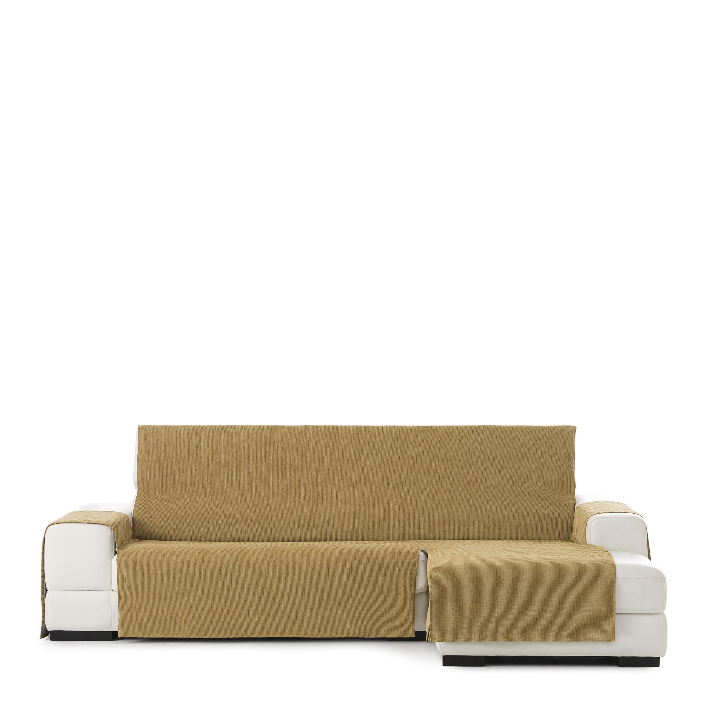 Eysa Rabat practica chaise longue cover 240cm., color 05/mustard, right-frontal view