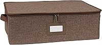 Vista 117 de Covermates Keepsakes - Caja de almacenamiento con cremallera superior - Poliéster resistente - Asas reforzadas - Diseño apilable - Almacenamiento