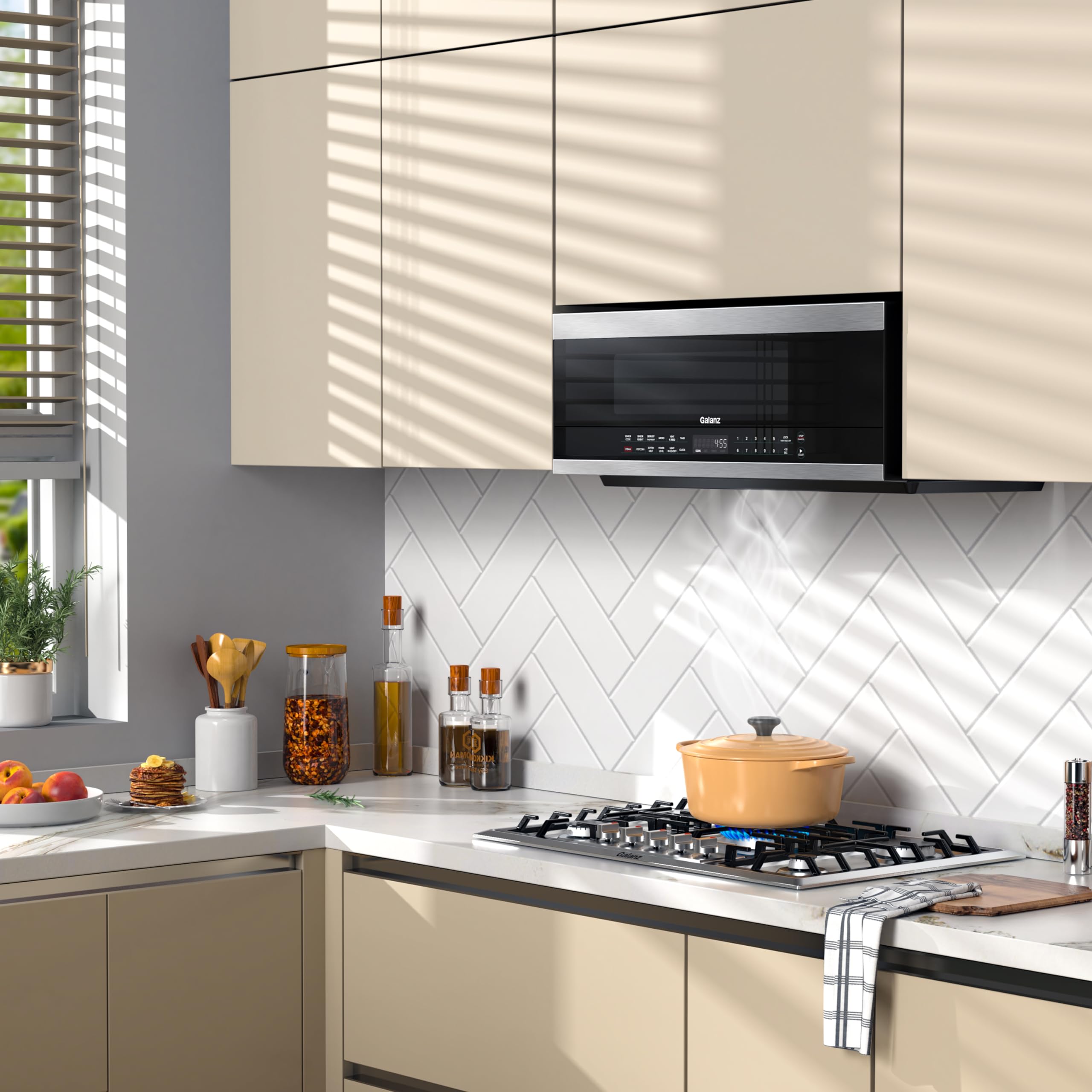 Galanz GLOMJK12S2SWN10 Low Profile Over The Range