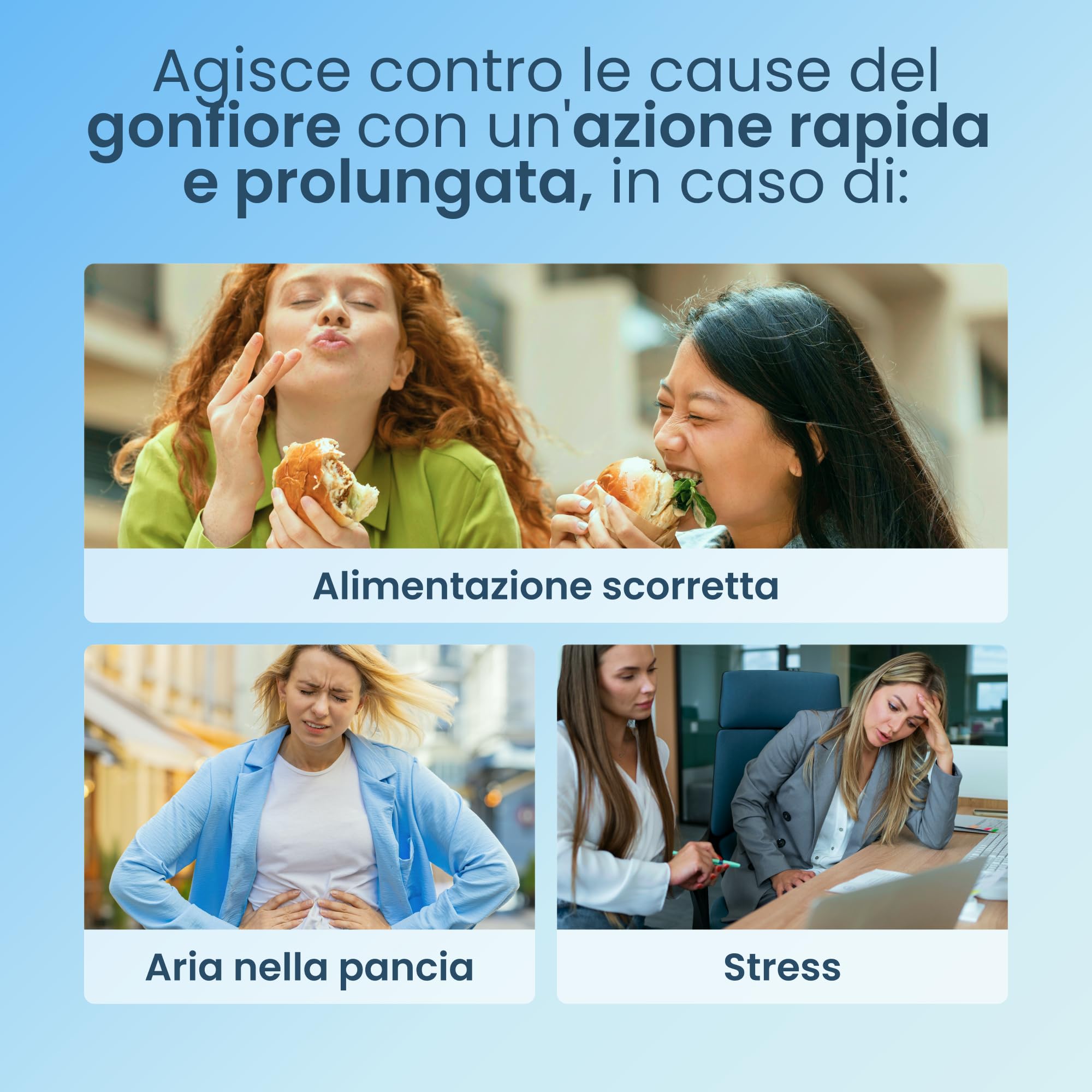 Enterogermina Gonfiore, Fermenti Lattici Probiotici, Prebiotici per Adulti - Integratori con Enzimi Digestivi ed Estratti Vegetali contro Pancia Gonfia e Gonfiore Addominale (56 Bustine Gusto Pesca)