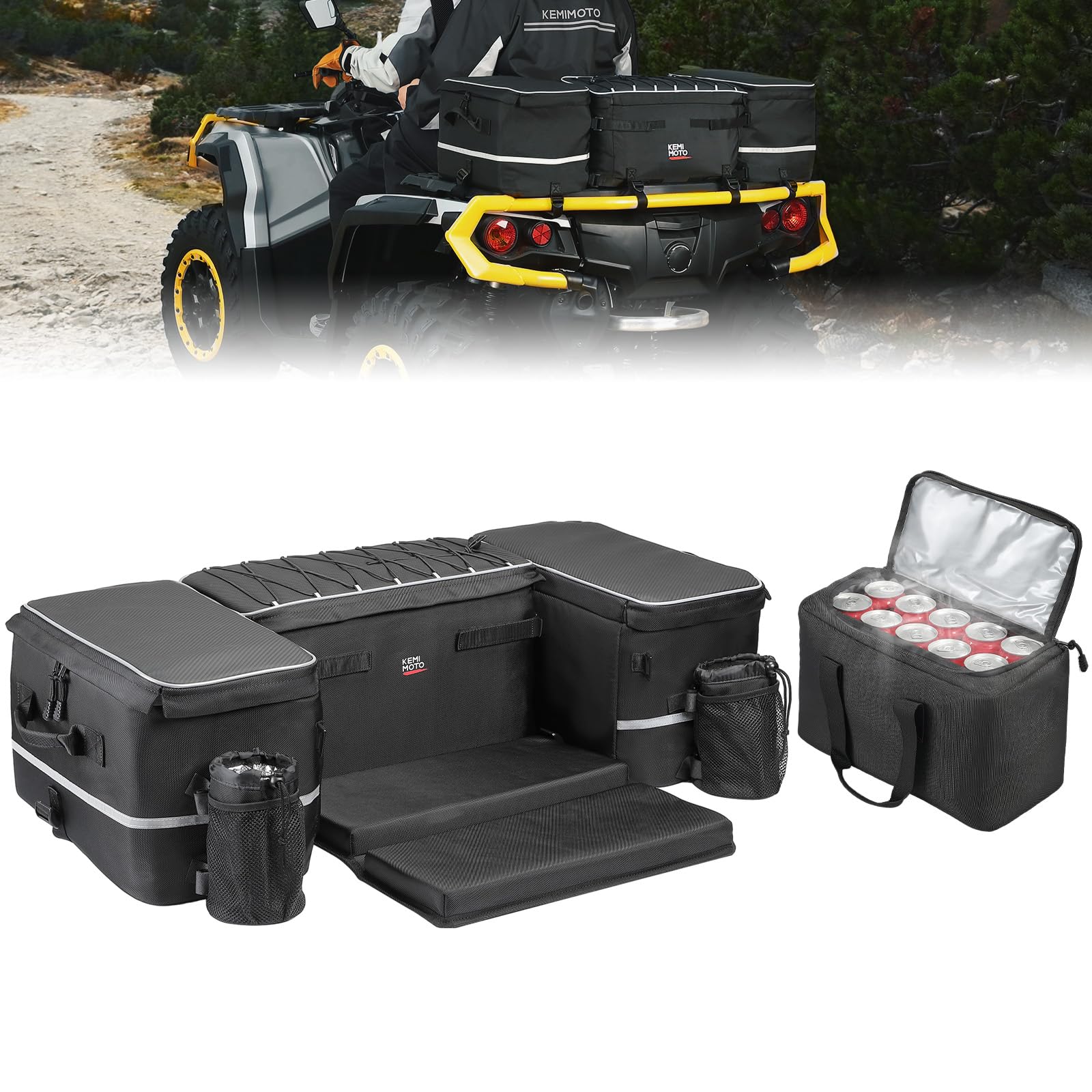 KEMIMOTO 71L ATV Storage Bags