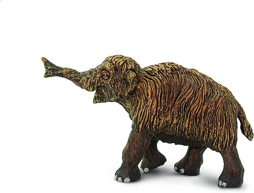 Safari Ltd. Figura de bebé de mamut lanudo  Figura prehistórica detallada de 3.5 pulgadas  Juguete educativo para niños, niñas y niños a partir de 3