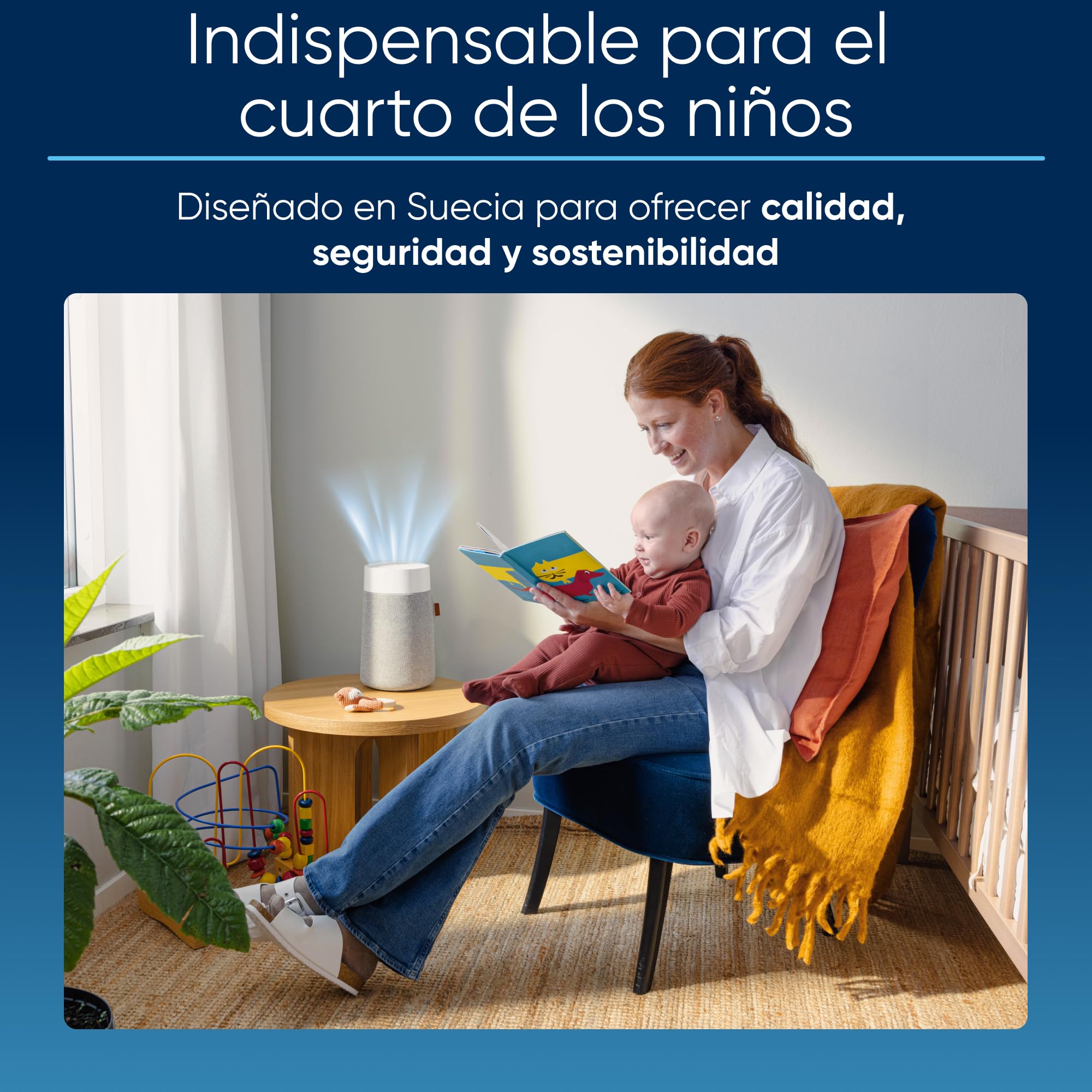 BLUEAIR Blue Pure Mini Max Purificador de aire compacto, elimina el 99,97% del polvo, el polen y el humo, silencioso y portátil para dormitorios y oficinas