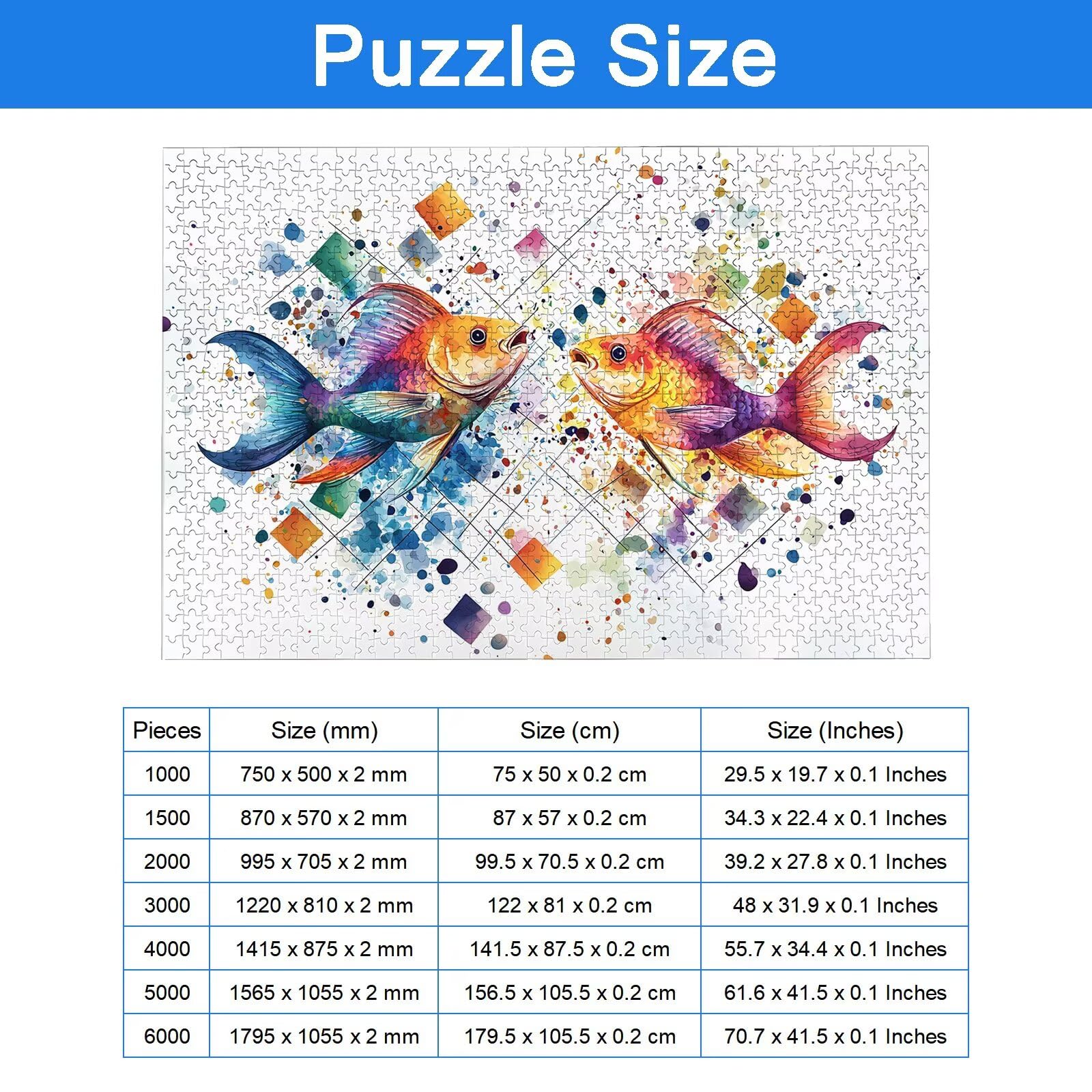 Puzzle 4000 Teile, Fantasie Puzzle 4000 Teile Erwachsene, Klassische Puzzles Tier, Holzpuzzle Erwachsene, Puzzlespiele für Die Ganze Familie, Geschenke für Frauen, Geschenke für Männer, Dekor, -6979